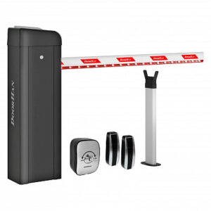 Комплект шлагбаума BR-PRO5000KIT, в составе стойка Barrier-PRO со встроенной сигнальной лампой и приемником, стрела BOOM-5, опора стрелы V-HOLDER, ключ-кнопка KEYSWITCH-N, фотоэлементы PHOTOCELL-N, пружина балансировочная BR13., BR-PRO5000KIT